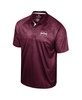Men's Maroon Mississippi State Bulldogs Honeycomb Raglan Polo Shirt