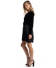 Women's Velvet-Body Pleated-Skirt Dress