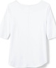 Women's Supima Micro Modal Elbow Sleeve Balletneck Curved Hem Top