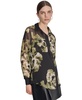 Women's Printed Button-Front Long-Sleeve Shirt