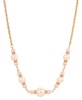 Pink Imitation Pearl Beaded Necklace