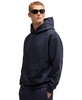 Men's Hexagonal Quilting Relaxed-Fit Hoodie
