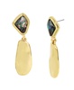 Abalone Molten Paddle Drop Earrings