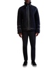 Men's Fleece Faux-Leather Trim Jacket