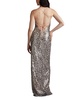 Koda Animal Sequin Halter Gown