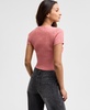Women's Ribbed Curved-Hem Crewneck Top, Exclusively at Macy's