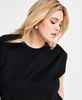 Trendy Plus Short-Sleeve Blouson Crewneck Top, Exclusively at Macy's