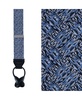 Men's Benito's Blue Basketweave Pattern Silk Novelty Button End Suspenders