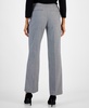 Women's Mini Houndstooth Straight-Leg Pants 