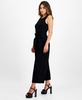 Petite Women's Sleeveless Crewneck Tie-Waist Jumpsuit, Created for Macy's