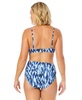 Women's Printed Underwire Bikini Top & Soft Band High-Waisted Bottoms