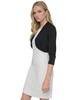Women's Shawl-Collar Open-Front 3/4-Sleeve Bolero