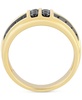 Men's Black Diamond Multirow Channel-Set Ring (1 ct. t.w.) in 10k Gold