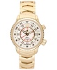 Women's Elise Swiss Tri-Time 28k Gold Ion-Plated Stainless Steel Bracelet Watch 33mm