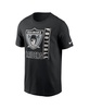 Men's Black Las Vegas Raiders Lockup Essential T-shirt