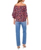 Women's Floral-Print Off-The-Shoulder Flutter-Sleeve Top