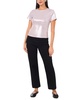 Women's Short Sleeve Crew Neck Metallic T-Shirt