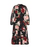 Plus Size Roma Print Long Sleeve Dress
