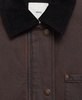 Women's Contrasting Collar Denim Parka