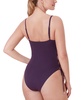 Women's Elba Side-Lace-Up Lingerie Strap Scoop Neck One-Piece Swimsuit
