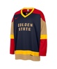 Men's Navy Golden State Warriors 2024/25 City Edition Courtside Heavyweight Hockey Jersey
