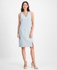 Women's Sleeveless V-Neck Slit-Hem Dress