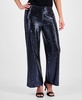 Petite Pull-On Wide-Leg Sparkle Pants
