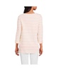 Petite Supima Cotton Adjustable 3/4 Sleeve Boatneck Tunic