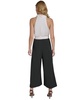 Women's Mixed-Media Cropped Wide-Leg Jumpsuit