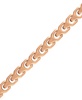 Men's Rose Gold-Tone Stainless Steel Link Bracelet