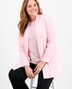 Plus Size Sonoma Open-Front Long-Sleeve Cardigan