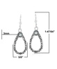 Sterling Silver White Mother of Pearl Gemstone Pear Shaped Lever Back Earrings