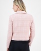 Women's Cropped Button-Front Collared Jacket