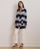 Women's Striped Belted Cotton-Blend Cardigan