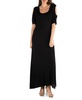 Half Sleeve Open Shoulder Maxi Dress