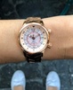 Women's Elise Swiss Tri-Time Rose Gold-Tone Ion-Plated Stainless Steel Bracelet Watch 33mm