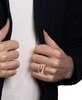 Men's Multi Lab Grown Gemstone Flag Ring (1-3/4 ct. t.w.) in 14k Gold-Plated Sterling Silver