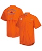 Men's Orange Clemson Tigers Bonehead Button-Up Shirt