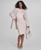 Women's Tweed Open-Front Long-Sleeve Blazer