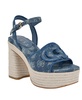 Women's Formaly-G Cutout Fabric Logo Platform Espadrille Sandals