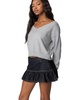 Womens Eli Oversized V Neck Knit Top