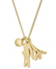 Gold-Tone Umpire Green Crocodile Pendant Necklace, 23-2/3" + x" extender