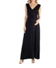 V Neck Sleeveless Maternity Maxi Dress with Belt