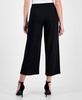 Women's Textured Knit Crepe Pull-On Cropped Palazzo Pants
