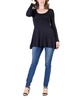 Women's Long Sleeve Swing Style Flare Tunic Top