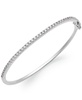 Sterling Silver Cubic Zirconia Bangle Bracelet (1-3/4 ct. t.w.) (Also available in 14k Gold over Sterling Silver)