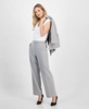 Women's Mid-Rise Wide-Leg Extended-Tab Pants, Regular & Petite