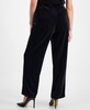 Petite Wide-Leg Pull-On Pants
