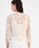 Women's Lace Open-Front 3/4-Sleeve Jacket