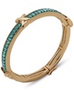 Gold-Tone Crystal Baguette Stretch Bracelet